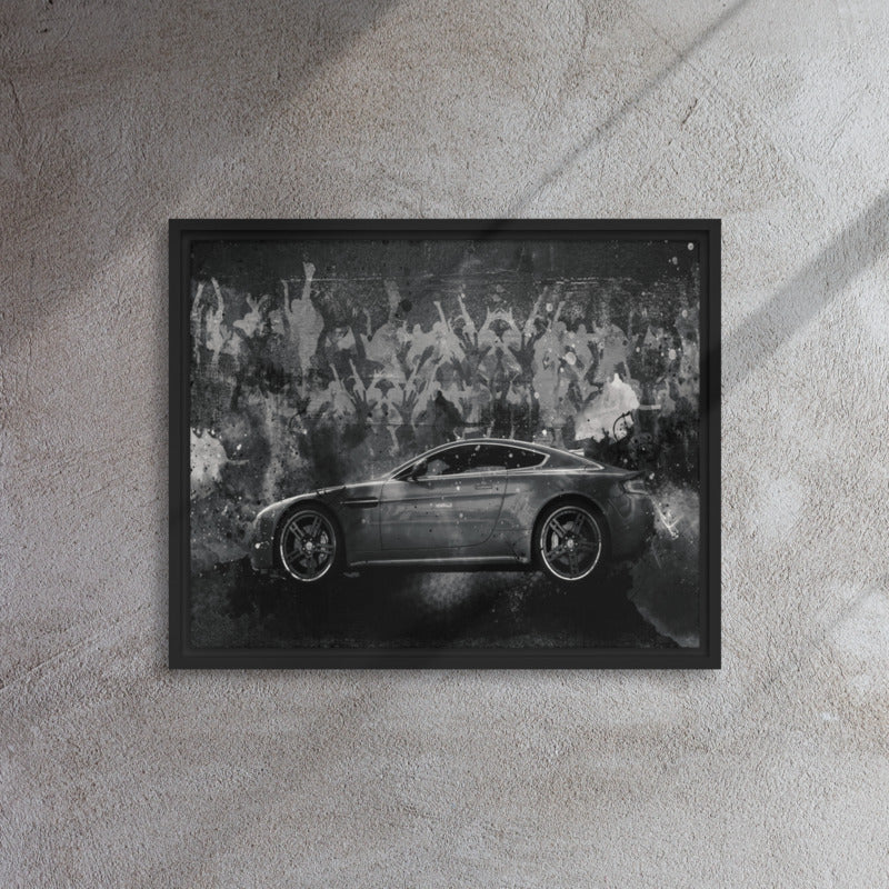 Motivational Aston Martin Wall Canvas, Framed Porsche Canva - KingKanvas