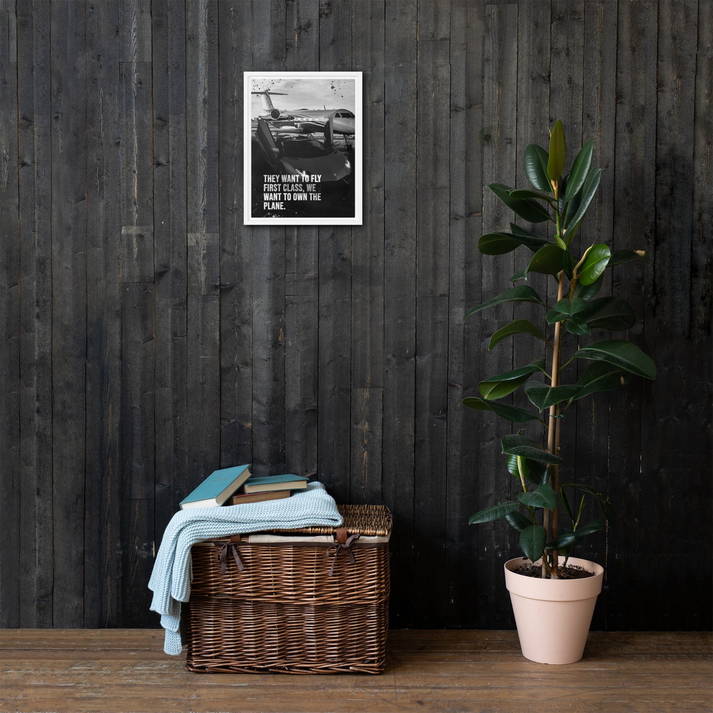 Motivational Canvas Wall Art | The Plane Ownership Quote | Ready-to-Hang Home Decor - KingKanvas