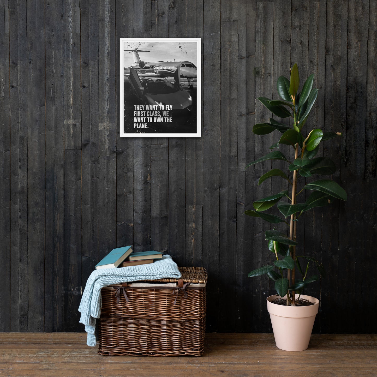 Motivational Canvas Wall Art | The Plane Ownership Quote | Ready-to-Hang Home Decor - KingKanvas