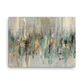 Whispering Hues: Slimline Abstract Elegance Canvas