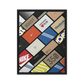 Sneaker Showcase: The Ultimate Brand Collage Framed Canvas