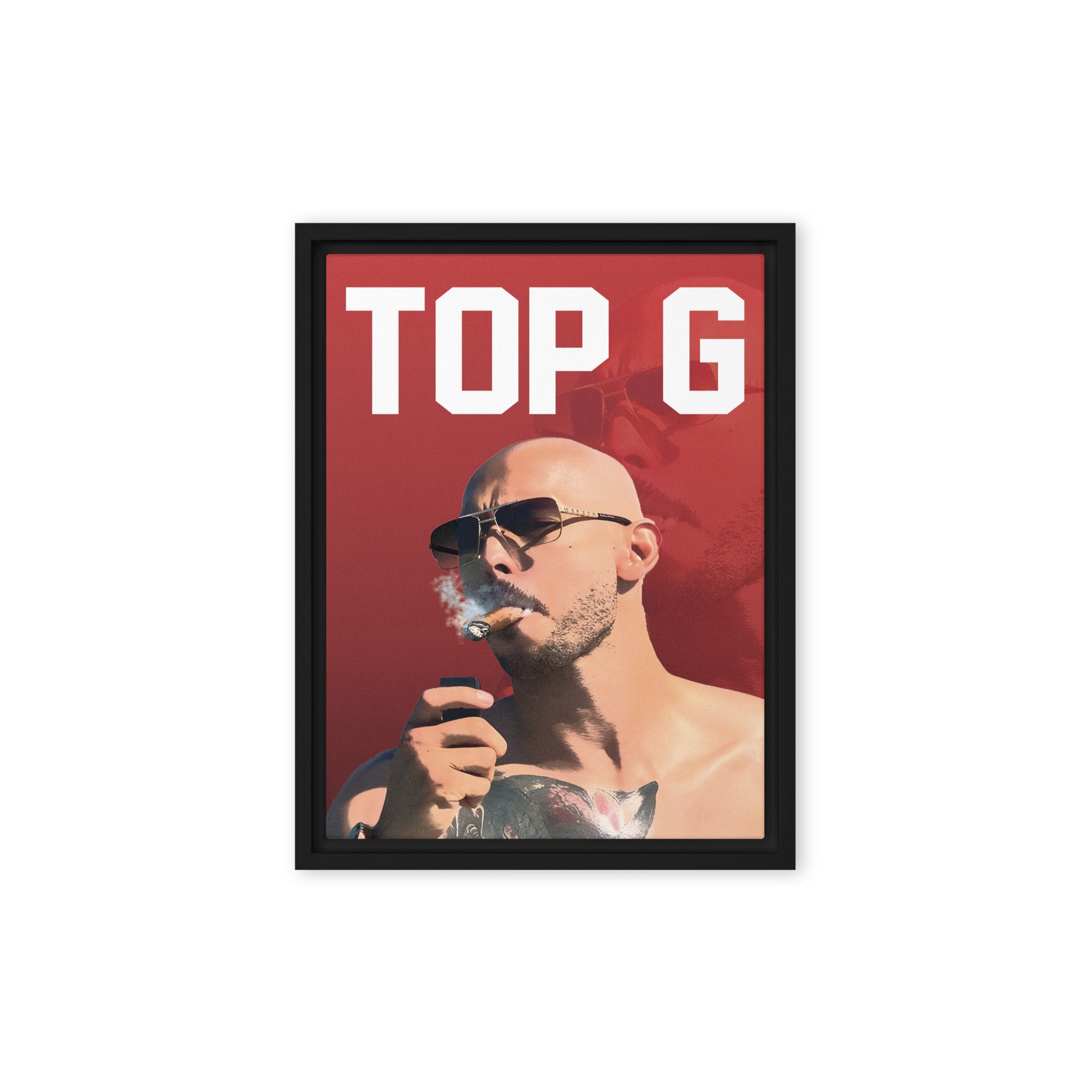 Top G Enigma: Andrew Tate - Limited Edition Framed Wall Art Canvas - KingKanvas