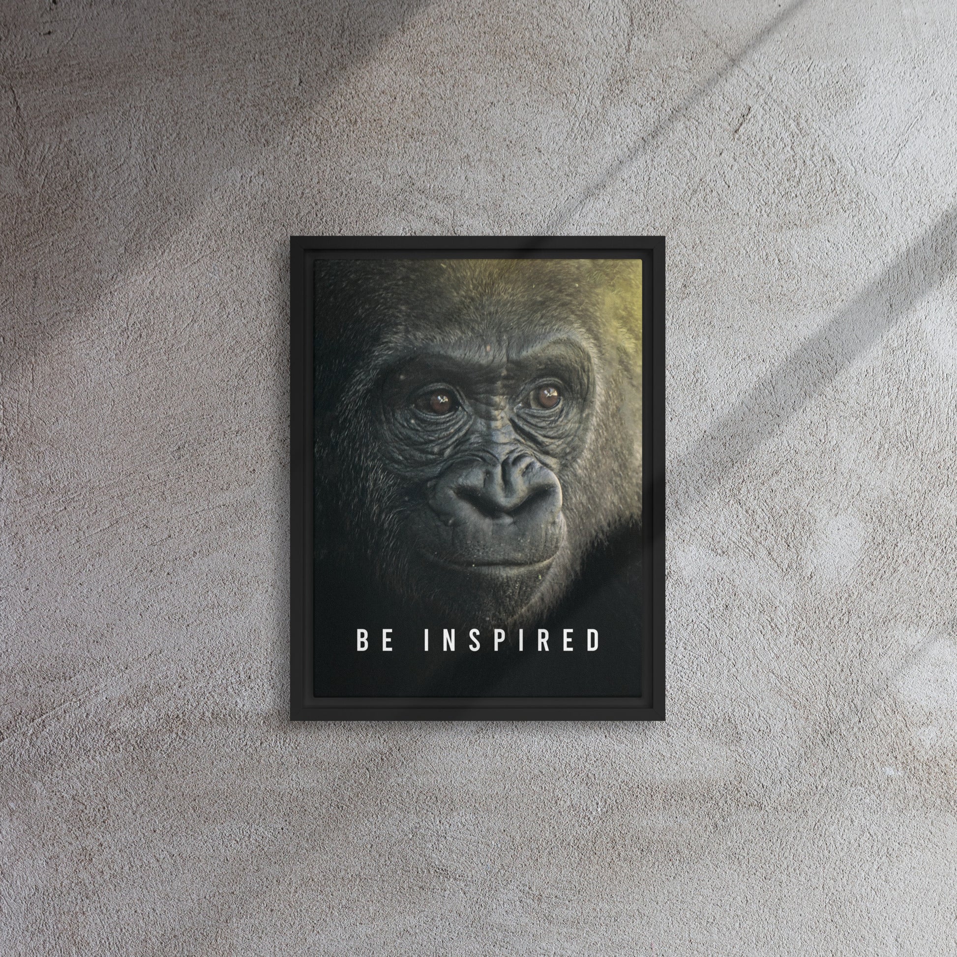 Jungle Majesty: Framed Gorilla Wall Art Canvas - Be Inspired - KingKanvas