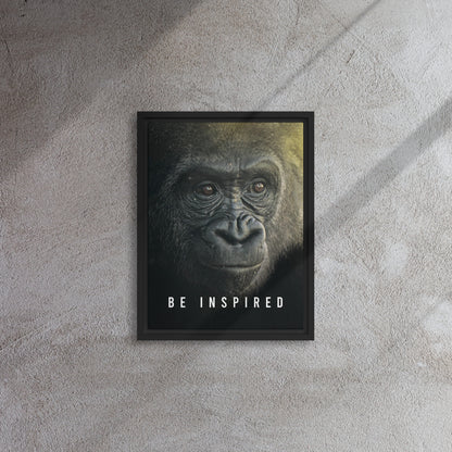 Jungle Majesty: Framed Gorilla Wall Art Canvas - Be Inspired - KingKanvas