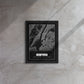 Manhattan Monochrome: Framed New York City Map Canvas