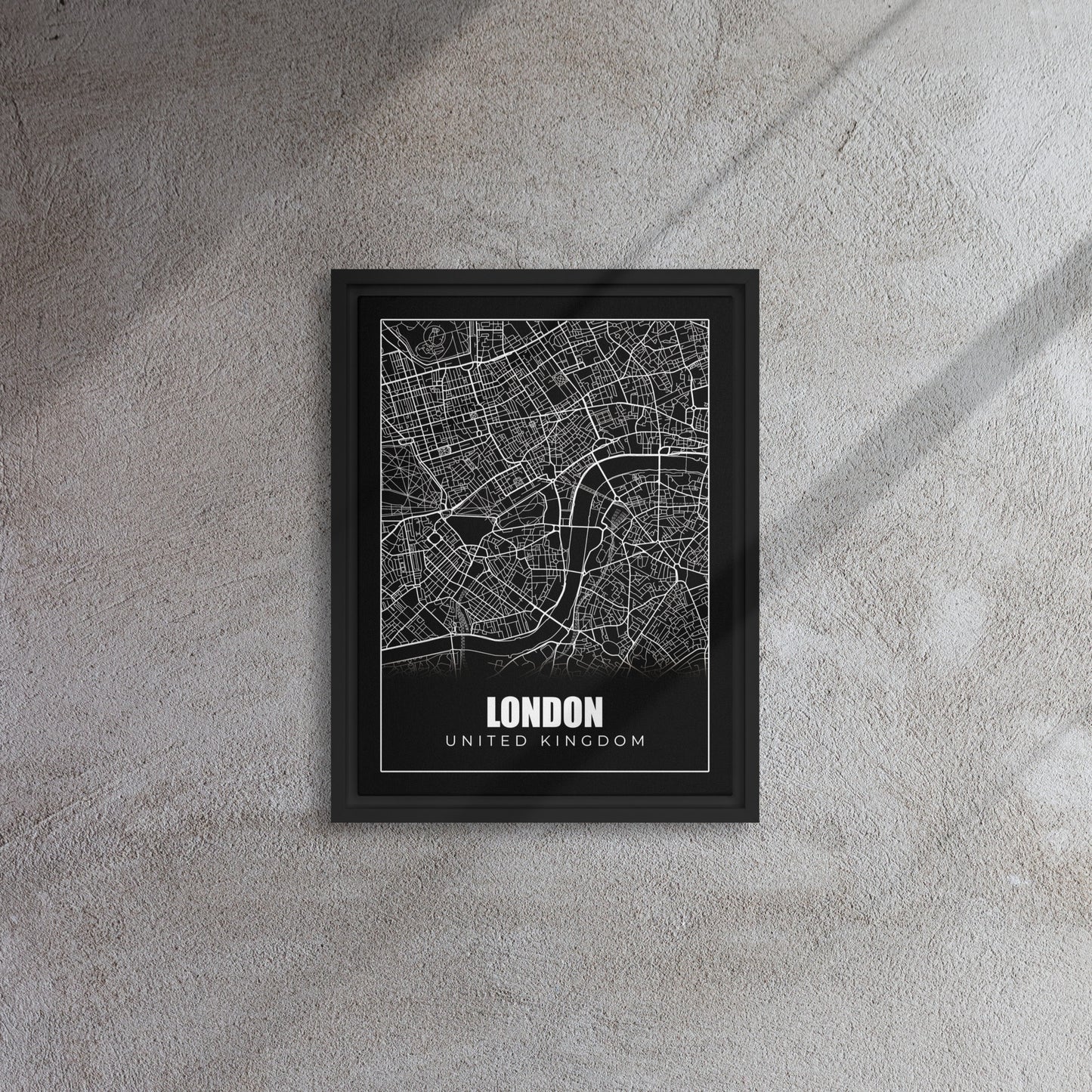 London Streets: Monochrome Map