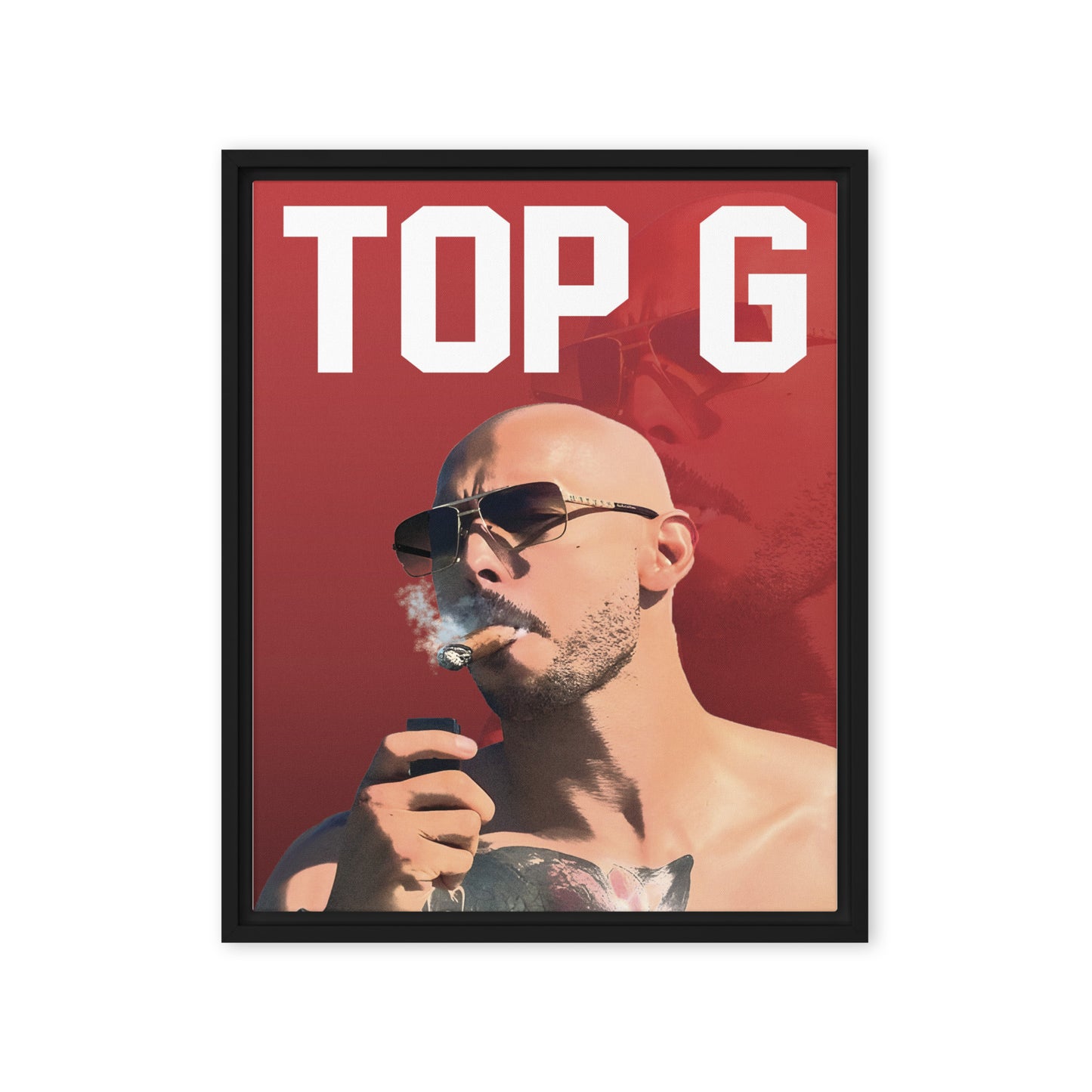 Top G Enigma: Andrew Tate - Limited Edition Framed Wall Art Canvas - KingKanvas