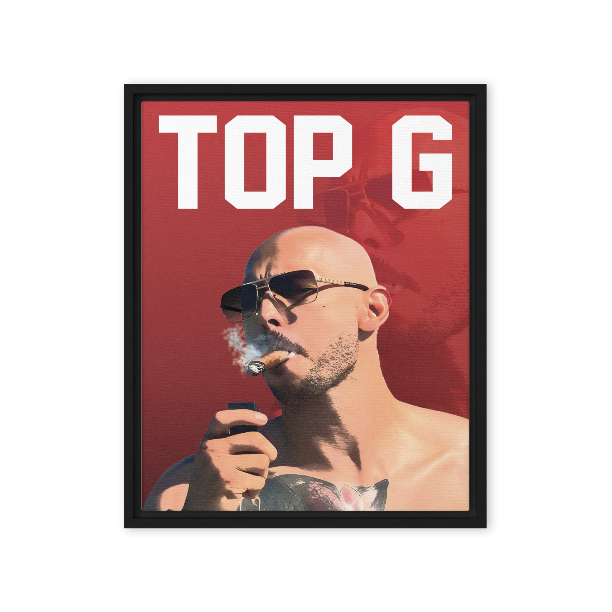 Top G Enigma: Andrew Tate - Limited Edition Framed Wall Art Canvas - KingKanvas