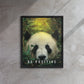 Tranquil Reflections: Be Positive - Panda Framed Affirmations Canvas - KingKanvas