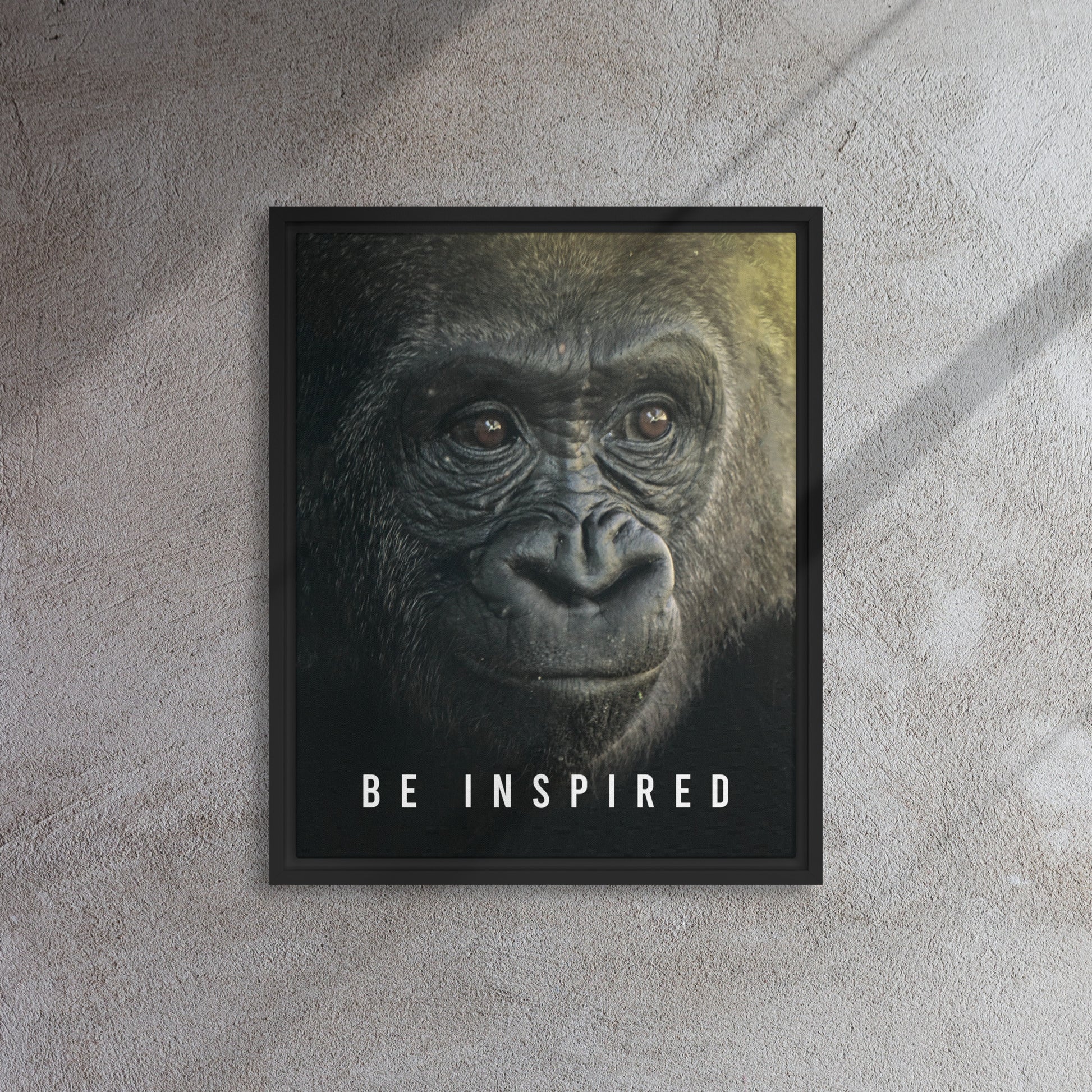 Jungle Majesty: Framed Gorilla Wall Art Canvas - Be Inspired - KingKanvas