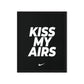 Kiss My Airs: Bold Nike Elegance Framed Canvas