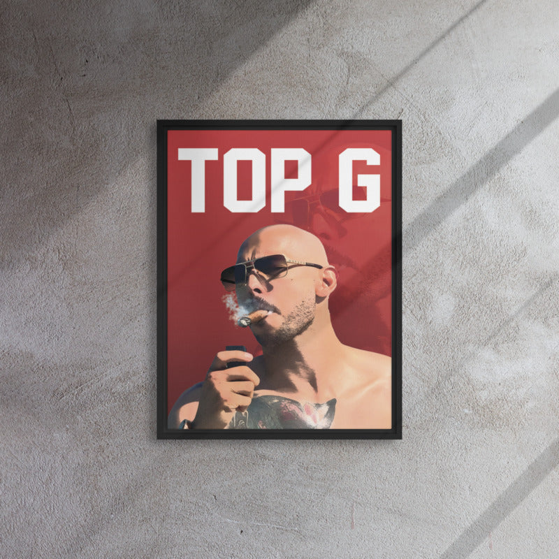 Top G Enigma: Andrew Tate - Limited Edition Framed Wall Art Canvas - KingKanvas