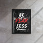 Fearless Warrior: Framed Gym Wall Art Canvas - KingKanvas