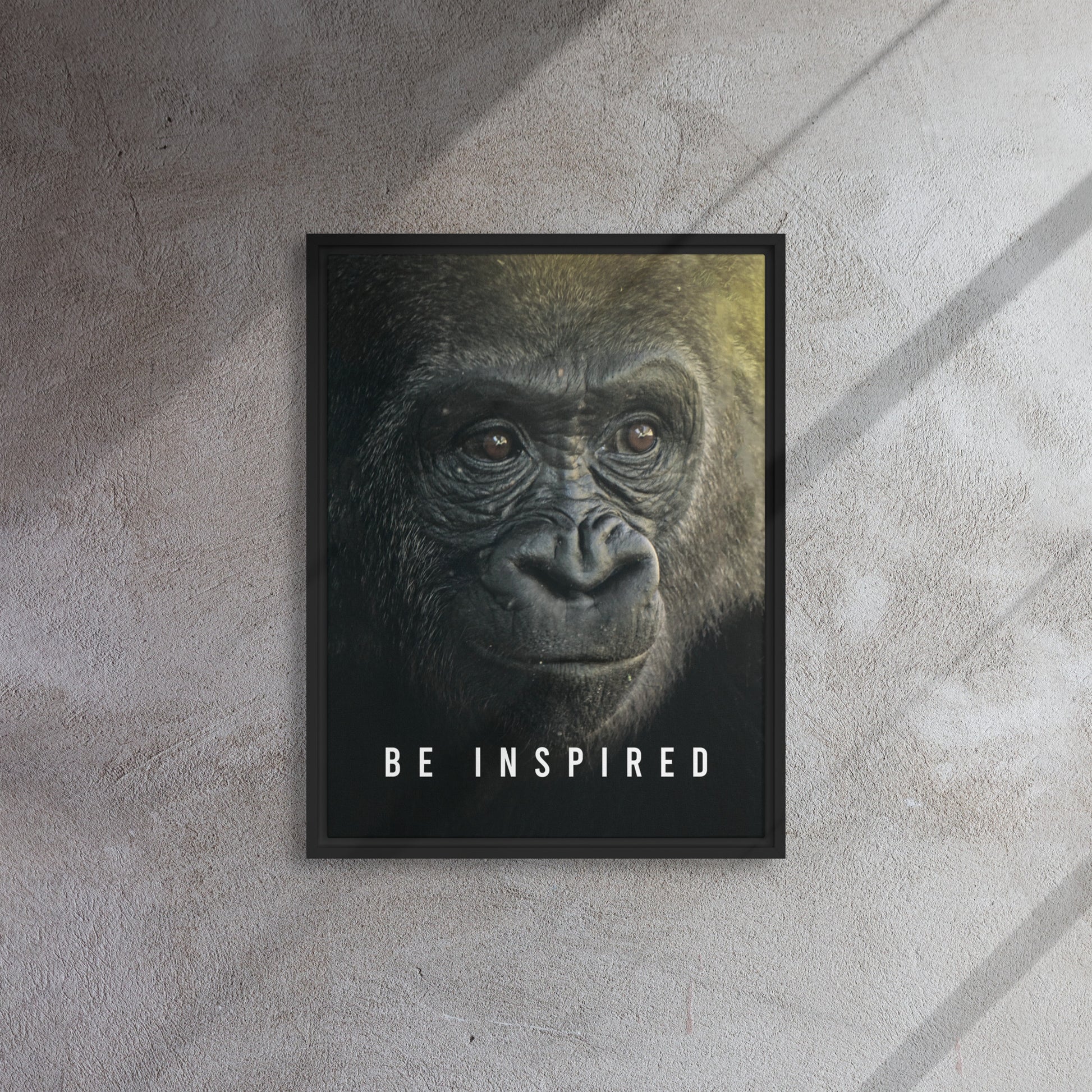 Jungle Majesty: Framed Gorilla Wall Art Canvas - Be Inspired - KingKanvas