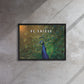 Enchanting Elegance: Be Unique - Nature-Inspired Framed Affirmations Wall Art Canvas - KingKanvas