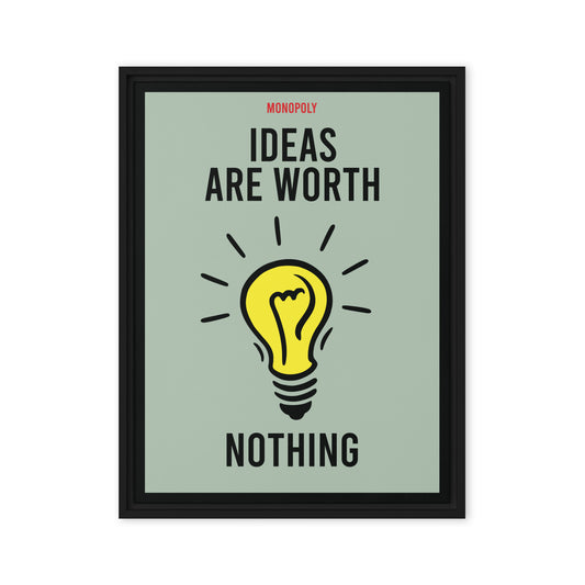 Venture Visionaries: Where Ideas Thrive & Action Prevails - Monopoly Inspired Wall Art Canvas - KingKanvas
