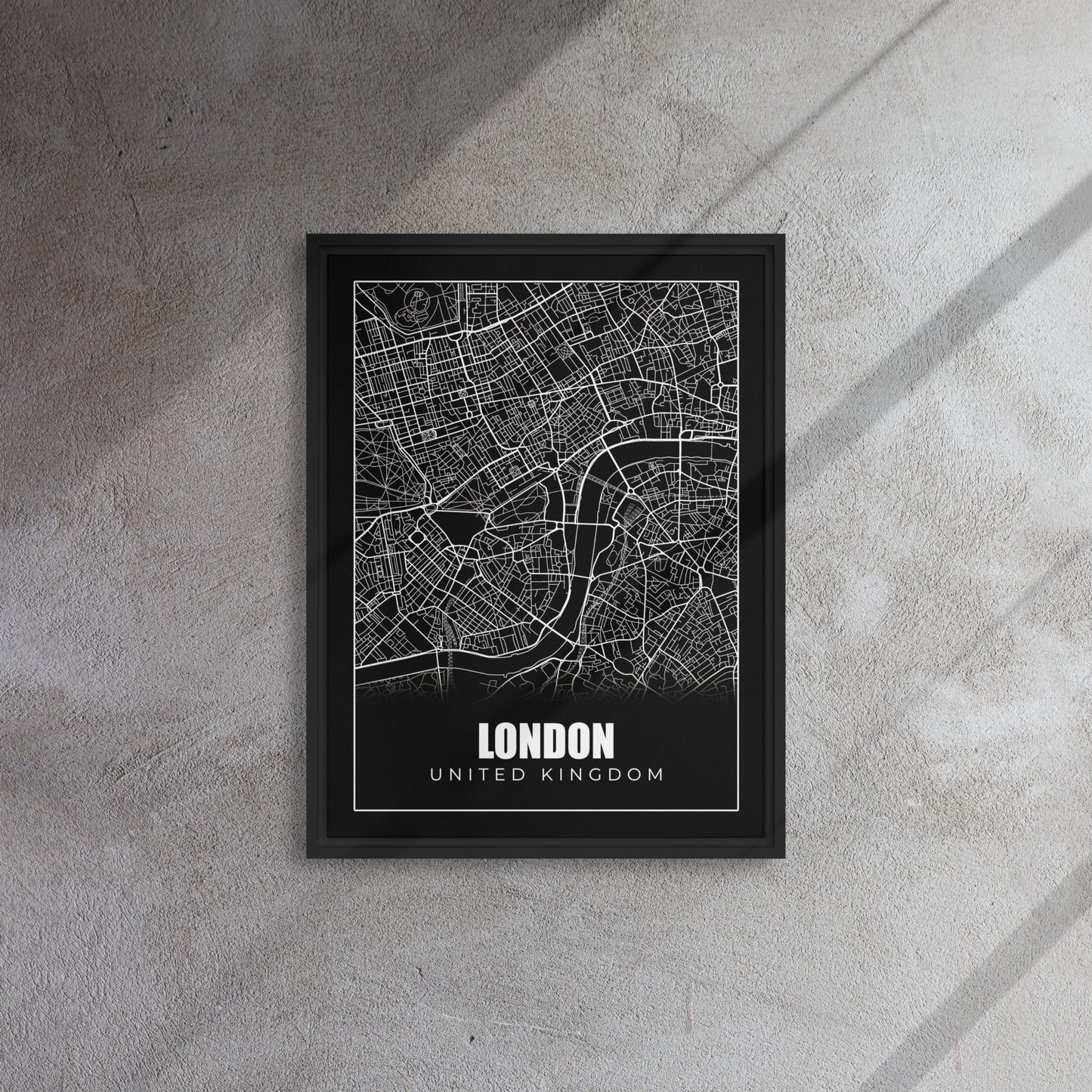 London Streets: Monochrome Map