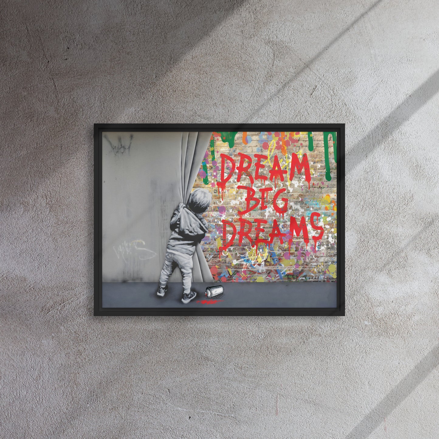 Dream Unveiled: Graffiti Wall Revelation