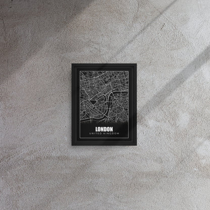 London Streets: Monochrome Map