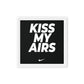 Kiss My Airs: Bold Nike Elegance Framed Canvas