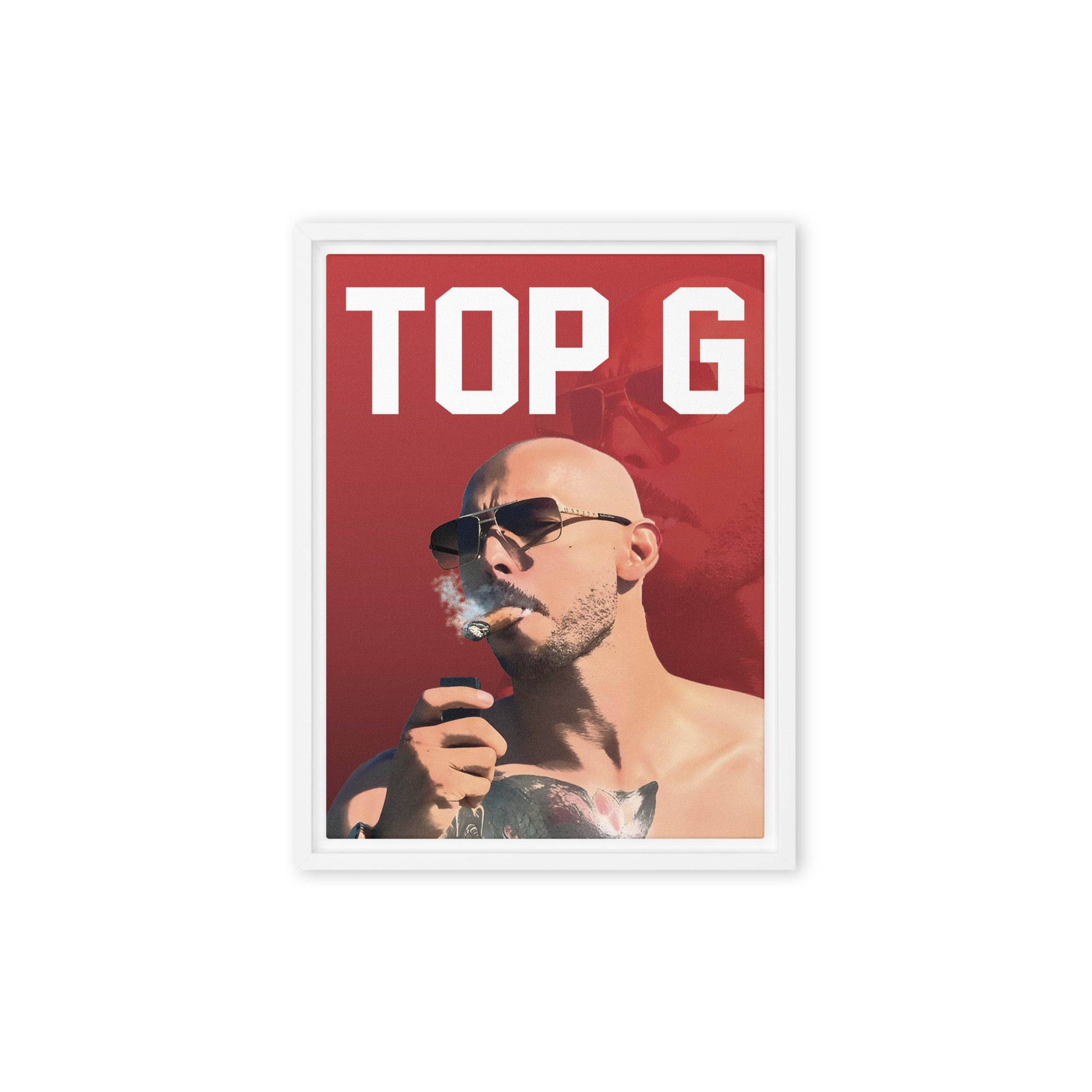Top G Enigma: Andrew Tate - Limited Edition Framed Wall Art Canvas - KingKanvas