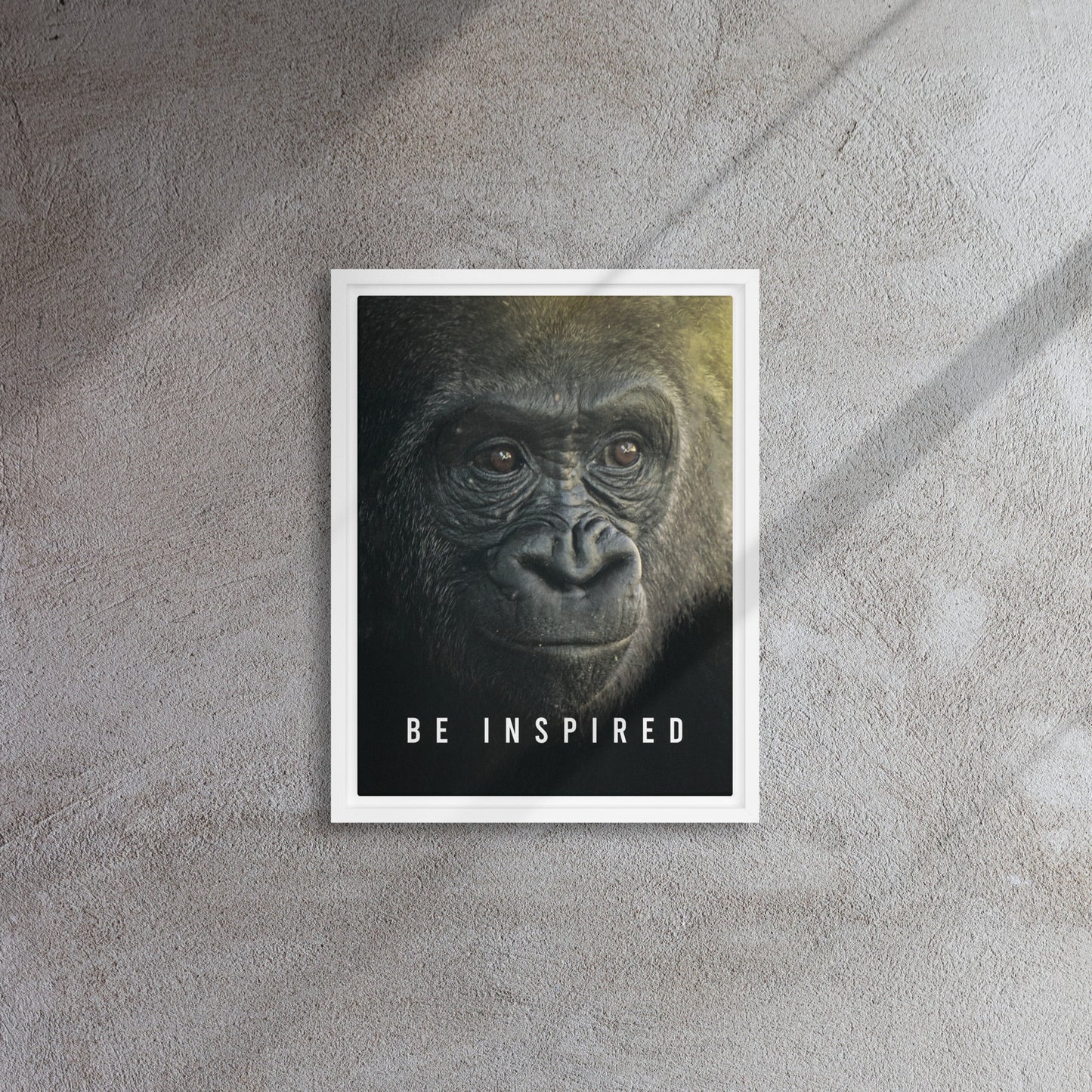 Jungle Majesty: Framed Gorilla Wall Art Canvas - Be Inspired - KingKanvas