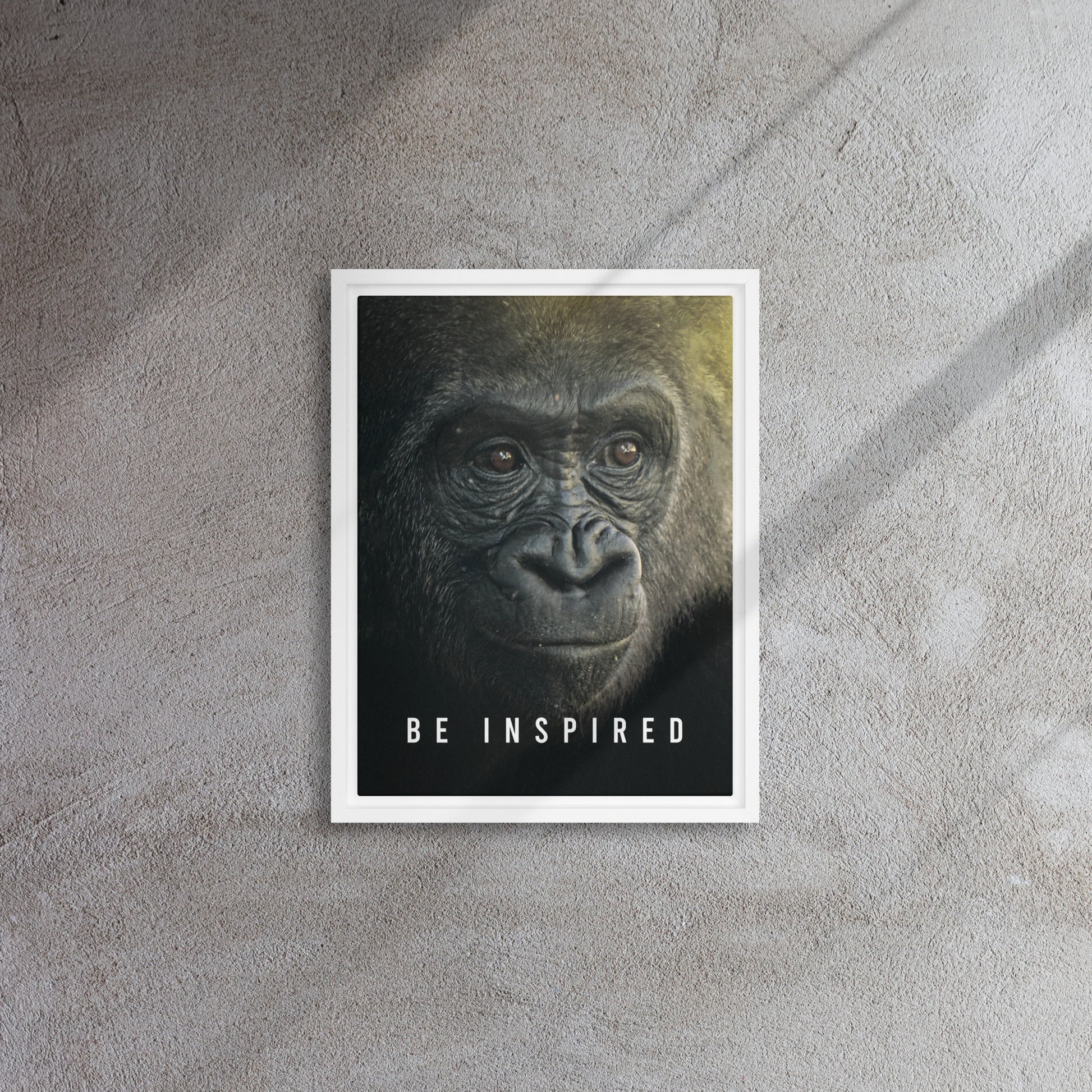Jungle Majesty: Framed Gorilla Wall Art Canvas - Be Inspired - KingKanvas