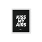 Kiss My Airs: Bold Nike Elegance Framed Canvas