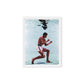Underwater Poise: Muhammad Ali's Aquatic Grace - Framed Canvas Art