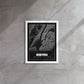Manhattan Monochrome: Framed New York City Map Canvas