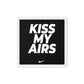 Kiss My Airs: Bold Nike Elegance Framed Canvas