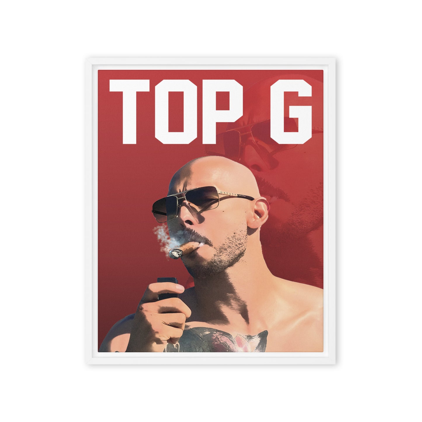 Top G Enigma: Andrew Tate - Limited Edition Framed Wall Art Canvas - KingKanvas