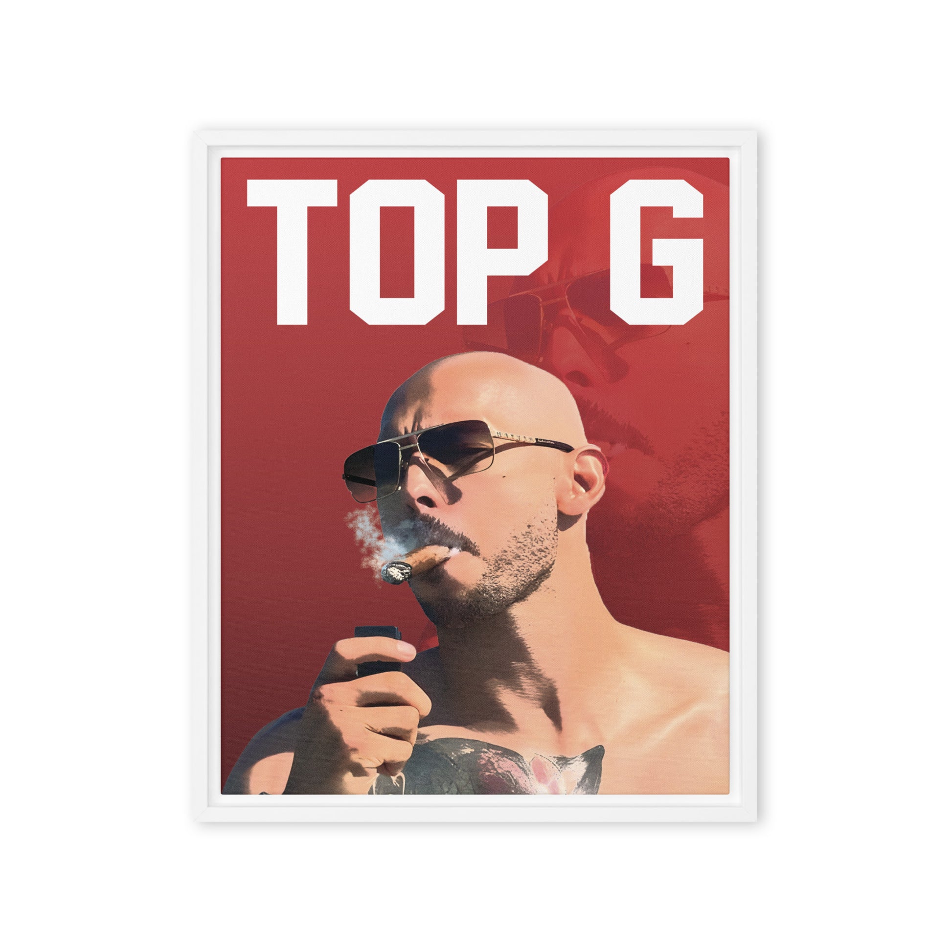 Top G Enigma: Andrew Tate - Limited Edition Framed Wall Art Canvas - KingKanvas