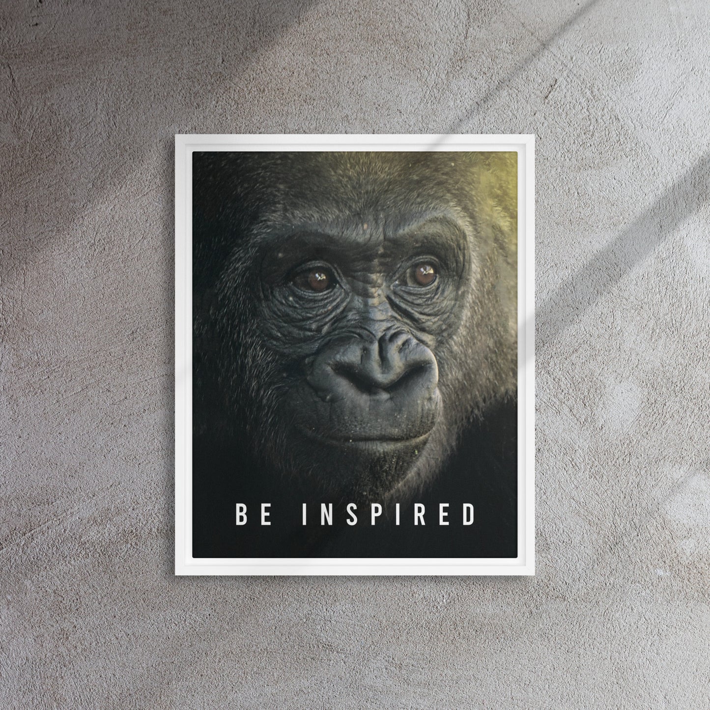 Jungle Majesty: Framed Gorilla Wall Art Canvas - Be Inspired - KingKanvas