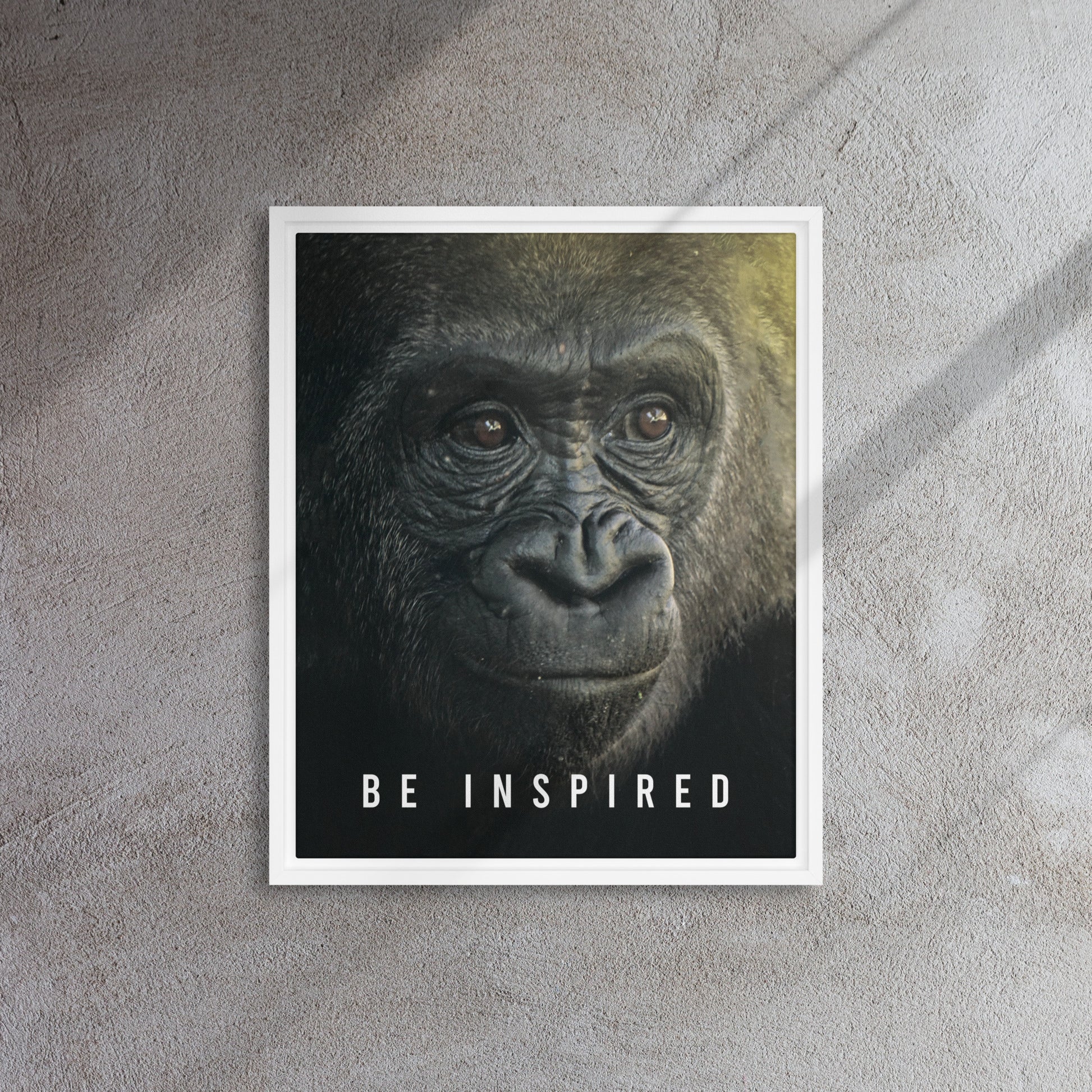 Jungle Majesty: Framed Gorilla Wall Art Canvas - Be Inspired - KingKanvas