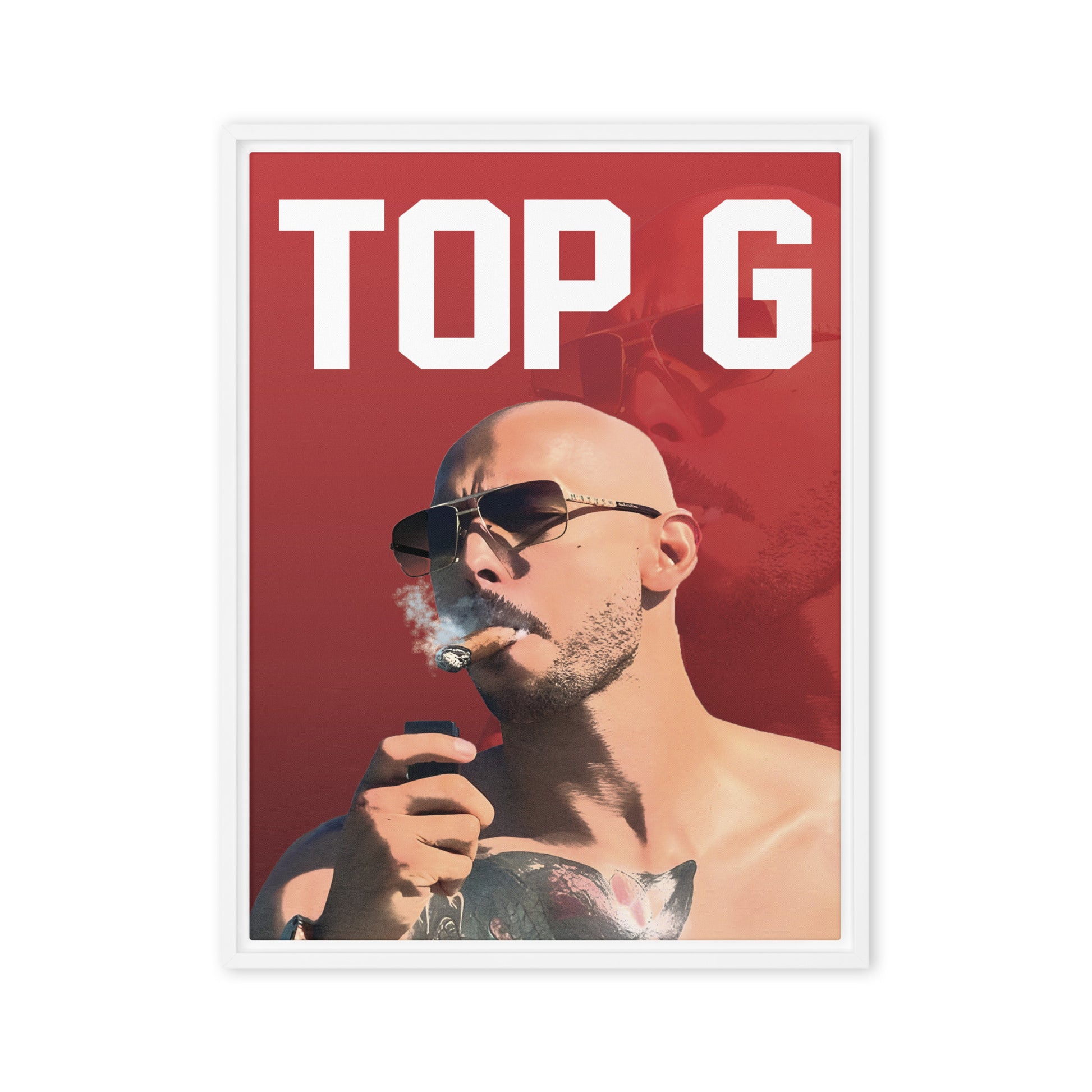 Top G Enigma: Andrew Tate - Limited Edition Framed Wall Art Canvas - KingKanvas