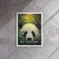 Tranquil Reflections: Be Positive - Panda Framed Affirmations Canvas - KingKanvas