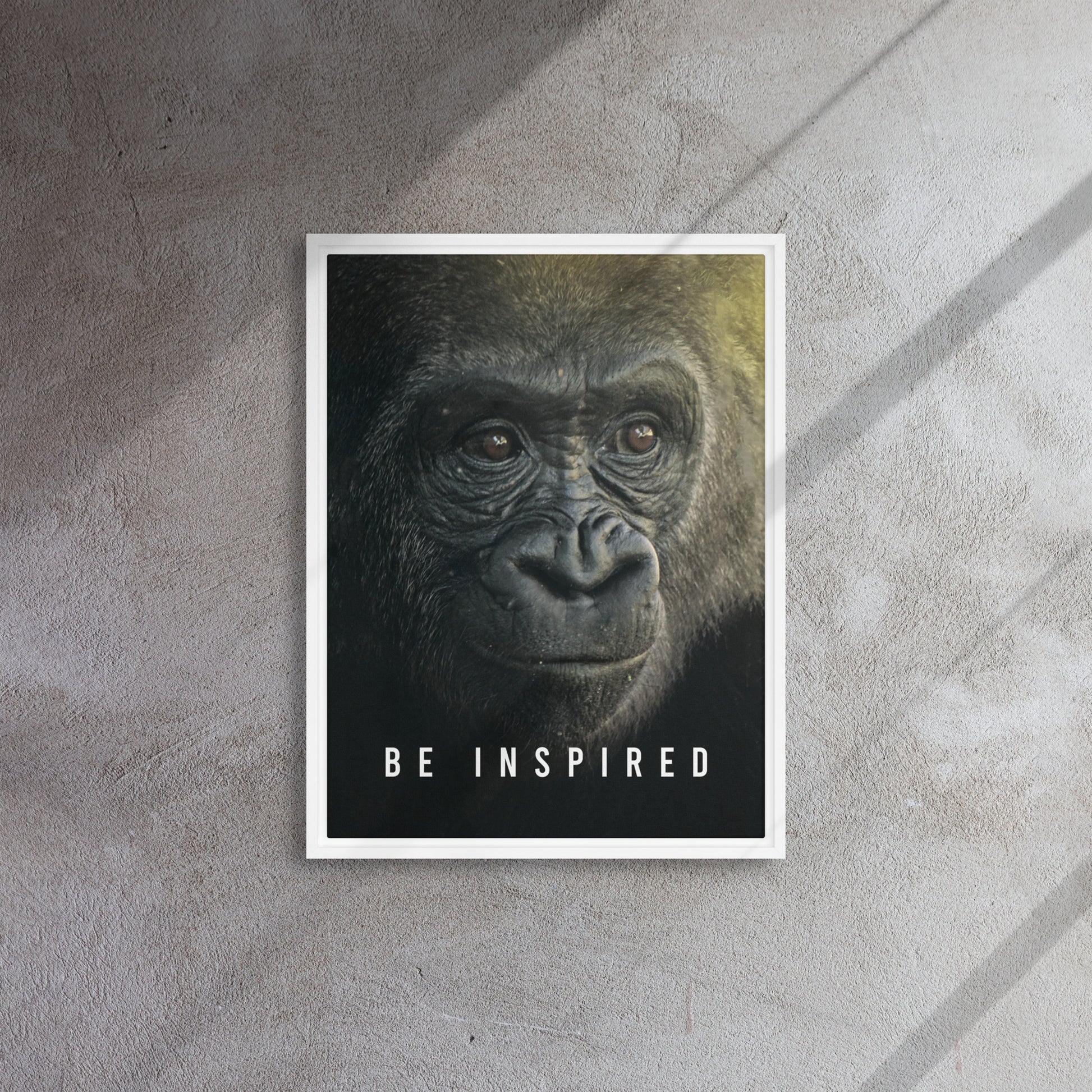 Jungle Majesty: Framed Gorilla Wall Art Canvas - Be Inspired - KingKanvas
