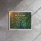 Enchanting Elegance: Be Unique - Nature-Inspired Framed Affirmations Wall Art Canvas - KingKanvas