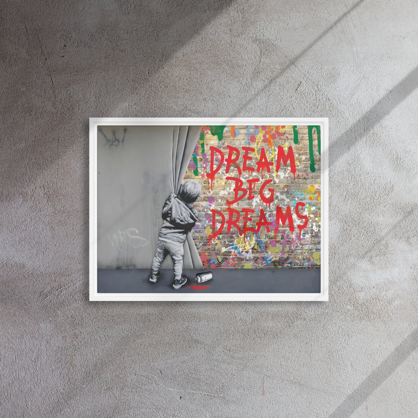 Dream Unveiled: Graffiti Wall Revelation
