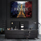 French Splendor: Eiffel Tower in Vibrant Colors - Framed Wall Art Canvas - KingKanvas