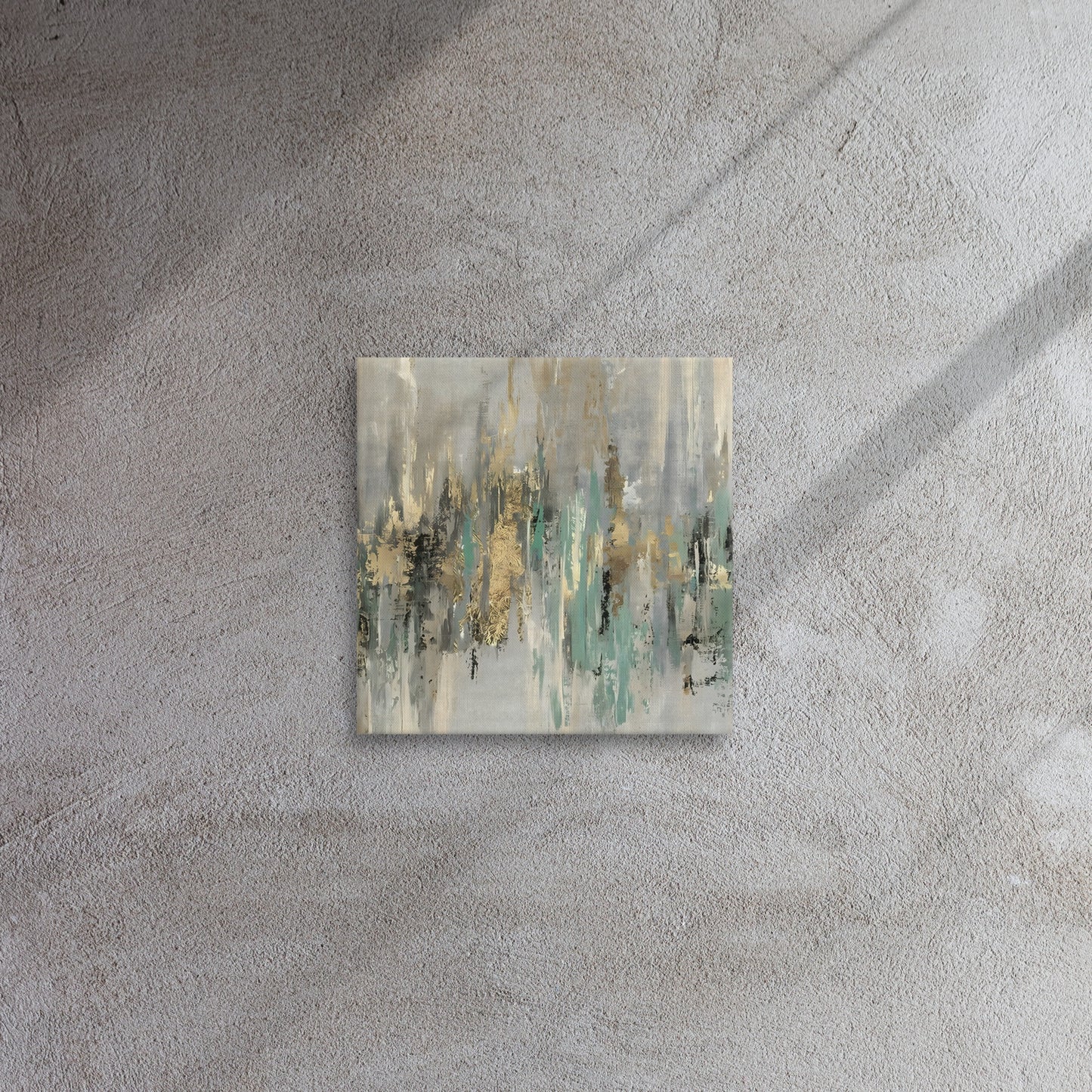 Whispering Hues: Slimline Abstract Elegance Canvas