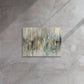 Whispering Hues: Slimline Abstract Elegance Canvas