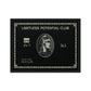 Limitless Luxury: Framed American Express Black Card Canvas - KingKanvas