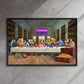 The Ultimate Gathering: Urban Last Supper Framed Wall Art Canvas - KingKanvas
