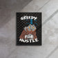 Hustlers Edition Scrooge McDuck on Louis Vuitton Background - Greedy for the Hustle! Framed Luxury Wall Canvas - KingKanvas