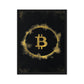 Framed Black & Gold Bitcoin Wall Art Canvas - KingKanvas