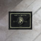 No Limits" Black American Express Card Framed Wall Canvas - Hustlers Edition - KingKanvas
