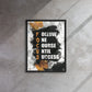 Framed Canvas Wall Art: FOCUS - Follow One Course Until Success - KingKanvas