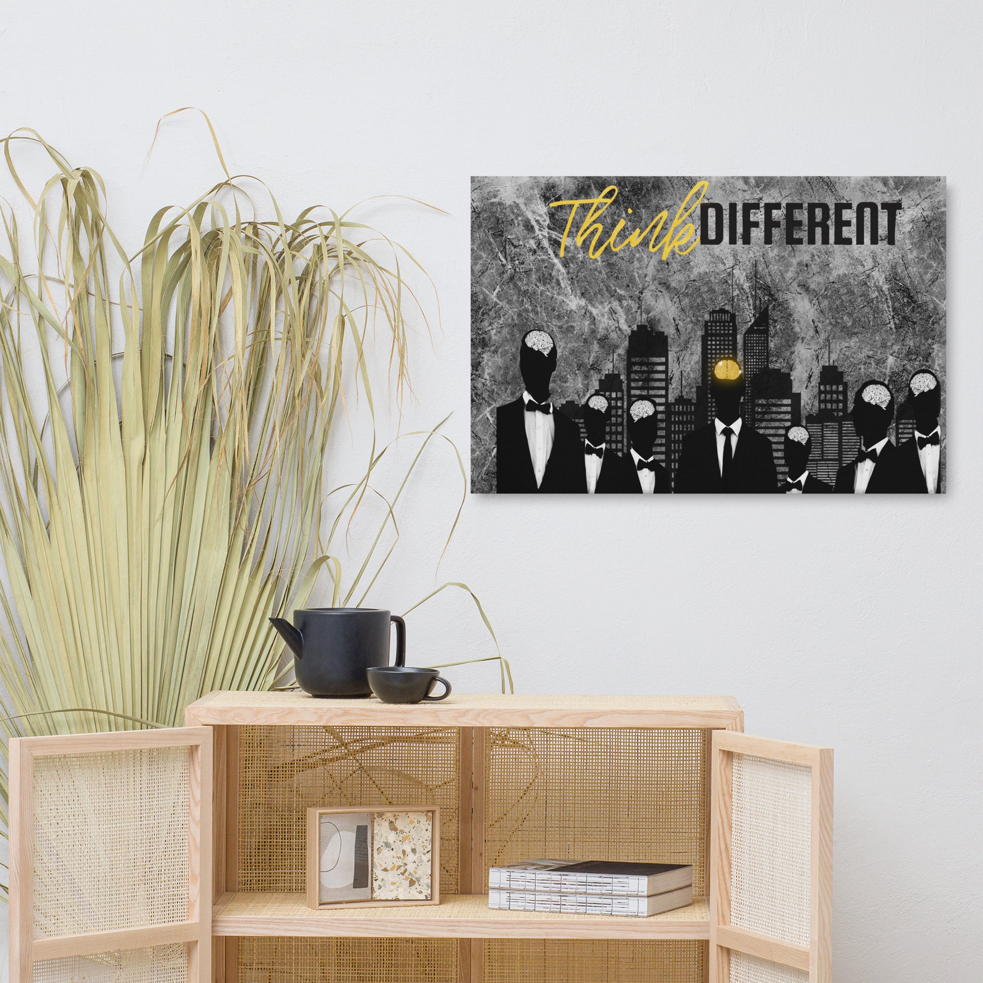 Think Different - Inspirational Motivational Wall Decor Canvas Art - KingKanvas